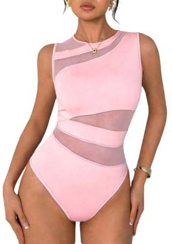 GORGLITTER Dam bodysuit ärmlös body transparent nättopp party bodysuits