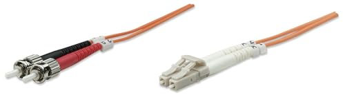 Intellinet LWL Patchkabel 50µ Adapterkabel Duplex ST/Stecker - LC/Stecker 2.0 m