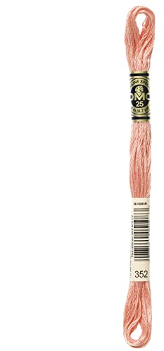 DMC 6-Strand Embroidery Cotton Floss, Light Coral