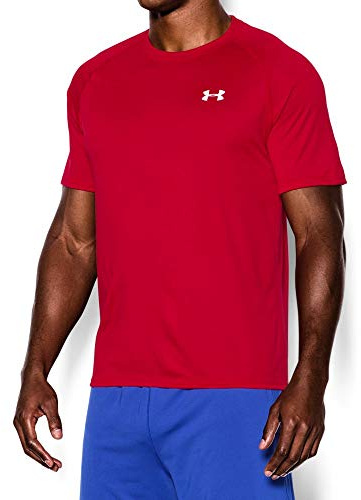 Under Armour Ua Tech Ss Tee, Camiseta De Fitness Hombre, Rojo (Red), XXXL