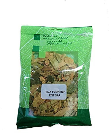 PLAMECA - Bolsa de Tila Flor Entera, Ayuda a Mejorar la Digestión, Hierba Natural, Alivia Estrés y Reduce Ansiedad, para Infusión, Hierbas Vulnerarias y Calmantes, Ayuda a la Relajación - 20 gr