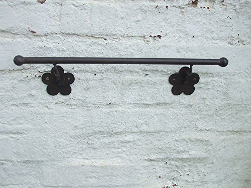 Handtuchstange, Wandhandtuchhalter, Wandleiste, Eisen, Landhausstil