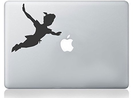 Peter pan Shadow Decal Vinyl Sticker Mural Christmas Kids Children Art Compatible with Apple MacBook