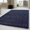 Carpetsale24 Shaggy Hochflor Teppich, 240x340 cm, Marineblau, weich, flauschig, modern, einfarbig, Für großzügige Wohnräume, für Wohnzimmer Schlafzimmer Flur