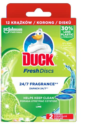 Toilet Duck Disc Twin Refills Lime