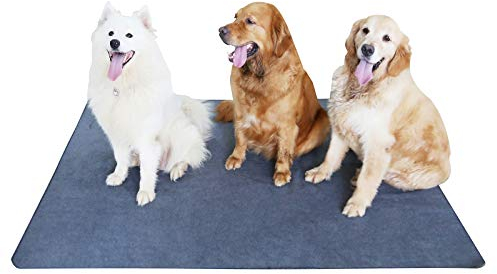 peepeego rutschfeste Hundeunterlagen 65x48 Waschbar Welpenunterlagen mit Schnell Saugfähig, Wasserdicht für Training, Welpenunterlage, Welpenunterlagen für Laufstall, Kiste, Zwinger