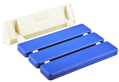 Makidar Duschklappsitz Klappsitz Duschsitz Duschstuhl (Blau)