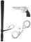 COM-FOUR® Set di accessori per costumi in 3 pezzi Polizia - vestiti e accessori ideali per carnevale, Halloween, compleanno o feste a tema (03 pezzi - set polizia 2)