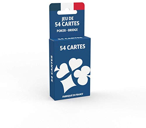 Jeu de 54 Cartes - Jeu de Poker, Président, Palmito, 8 Américain Multicolore, 19cm x 10cm x 2cm