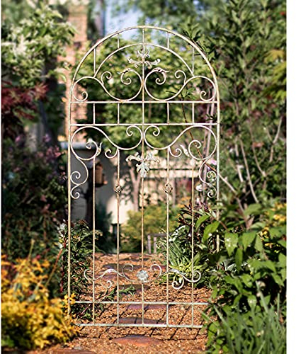 Gartenzaun Rankgitter für Kletterpflanzen, Gitter Spalierzaun zum Klettern von Weinblumen Gurken Clematis, Vintage Eleganter Byzantinischer Stil