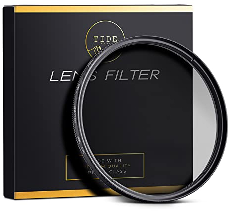 Tide Optics CPL Filtro de Lente Polarizador Filtro polarizador Delgado Circular, Vidrio óptico MRC (58mm)