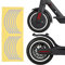 Flycoo2 Scooter Reflektierende Aufkleber Selbstklebende Radnaben Wasserdicht für Xiaomi M365 / Pro / 1S / Pro 2, für Ninebot ES Serie, für Ninebot MAX G30 Elektroroller (Weiß)
