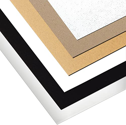 Worbla Set di 6 immagini da parete Finest Black Transpa Pearly Meshed KobraCast (set da 6 pezzi, 25 x 18,7 cm)