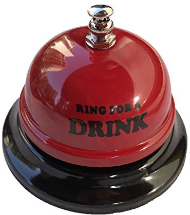 YICC Niedlicher Ring für Tisch/Küche/Bar - Metall-Tischglocke für Getränke - Hochzeit, Junggesellenabschied, Party
