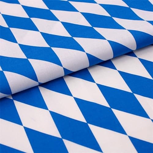 Hans-Textil-Shop Bierbankauflage 220x25 cm Bayern Raute Baumwolle - Feier, Fest, Sitzauflage, Sitzpolster, Festzelt, Garnitur, Deko