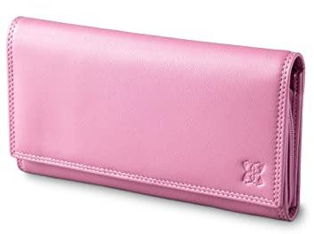 Lakeland Leather Real Leather Large Purse in Soft Pink Mauve