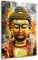 Kunstgestalten24 Aludibond Bild Buddha Yellow Style Wandbild Kunstdruck Dekoration XXL