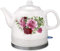 Hokcus Bollitore elettrico in ceramica senza fili Teiera-Retro 1.2L Brocca, 1200W Base rimovibile, Bollire Protezione Secca/C/C