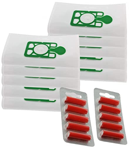 UTIZ Microfibre Numatic Henry Hetty Hoover Filter FLO Dust Bags and 10 x Fresheners, Pack of 10-White