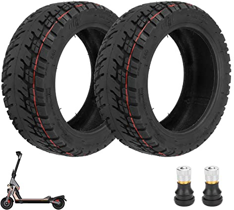 ulip (2 Stück) 90/55-7 Offroad Tubeless Reifen 10 Zoll Reifen für Segway Ninebot GT1 GT2 Elektroroller Zubehör Vorder und Hinterräder