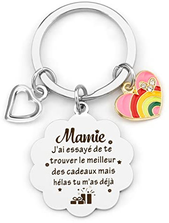 Cadeau Personnalisé Pour Mamie - Porte-Clef Original Pour Fête Des Grands-Mères, Anniversaire Et Noël