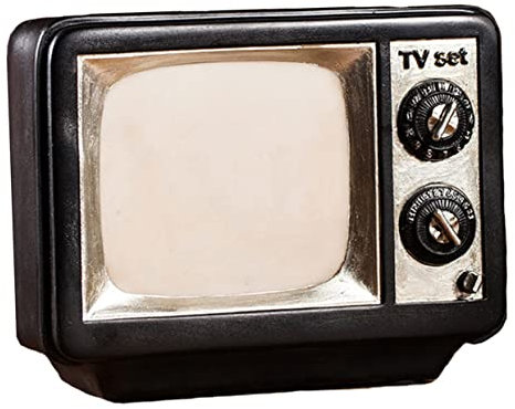Yardwe Sparschwein Aus Kunstharz Im Retro-Fernseher-Design Haushaltskunst für Den Schreibtisch für Die Familiendekoration