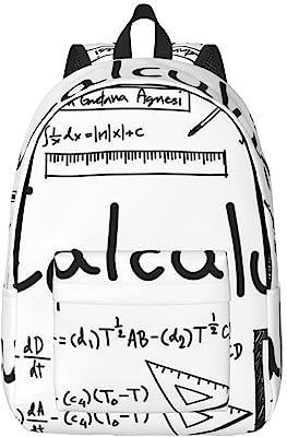 AABSTBFM Empire State Building Reise-Laptop-Rucksack für Damen und Herren, Sport-Rucksack, Schultaschen für Kinder, Mädchen, Jungen, Mathematik-Geometrie-Geek-Rechner, M