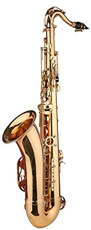 BB B- Flach Tenor Saxophon Vergoldet Sax Mit Mundstück Tragetasche Halsband Reinigungstuchbürste Für Anfänger