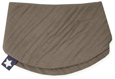 Julius Zöllner Halstuch aus 100 Prozent Musselin-Baumwolle, 40/17 cm, OEKO-TEX STANDARD 100, Made in Germany, Nougat