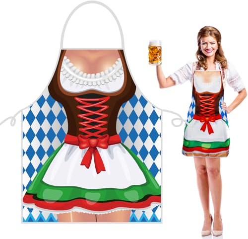 MONCAP Oktoberfest Schürze, Mehrfarbig, S