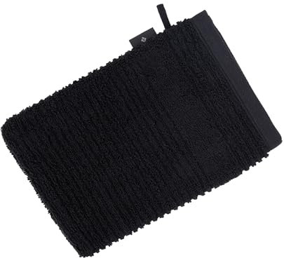 Vossen Tomorrow Waschhandschuh 22 x 16 cm schwarz
