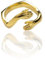 Gold Umarmender Ring 925 Sterling Silber – Verstellbarer Hug Ring Gold für Damen – Offener Ring – Emotionale Geschenkidee – Verstellbare Größe (Gelbgoldvergoldetes Silber)
