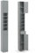 Multigot Bathroom Tall Cabinet, Wooden Slim Cupboard with 1 Drawer, 2 Cabinets & 5 Adjustable Shelves, Narrow Organizer Unit for Bedroom Living Room Hallway (Grey)