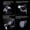 Gimbal stabilizzatore a 3 assi pieghevole per smartphone con avvio automatico 3D e tracciamento del viso, stabilizzatore della mano (nero) (nero)