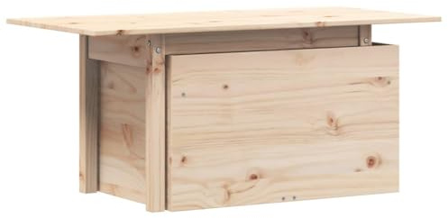 vidaXL Gartentisch 100x50x75 cm Massivholz Kiefer