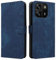 XINNI RFID Protective Phone Case for Blackview Wave 6C, PU/TPU Flip Leather Shockproof Cover, Blue