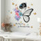 Schmetterlings Mädchen Wandaufkleber, Schmetterling Mädchen Wandsticker Wandbild, Blumen Fee Wandtattoo, Blume Wandaufkleber, Wohnzimmer Sofa Hintergrund Wanddekoration Babyzimmer Wanddeko