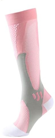 Chaussettes de compression pour femme et homme. Chaussettes hautes pour course à pied ou cyclisme avec technologie de compression graduée.