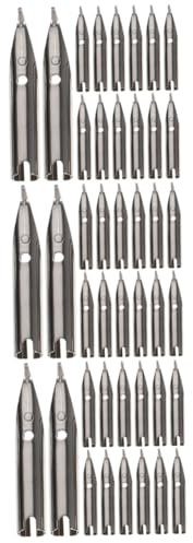 VILLFUL 3sets Replacement Pen Nibs Metal for Fountain Pens Calligraphy 15pcs*3