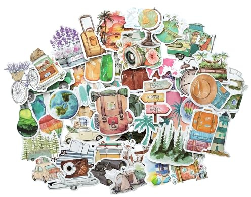 Scrapbook Accessories Aesthetic Vintage Stickers for Photo Album, Journal, Laptop, Travel, and Holiday