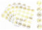 Masper Frohe Weihnachten Aufkleber: 5 transparente goldene Designs, 3,8 cm/500 Stück, für Basteln, Geschenke & mehr
