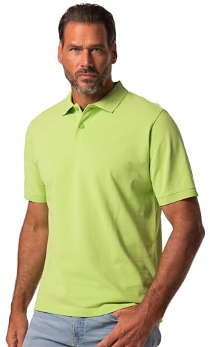 JP 1880 Herren große Größen Übergrößen Menswear L-8XL bis 8XL, Poloshirt, Oberteil, Knopfleiste, Hemdkragen, Pique, maigrün 8XL 702560416-8XL