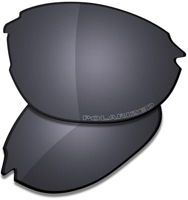 Saucer Premium-Ersatzgläser, kompatibel mit Smith Parallel 2, 71 mm Sonnenbrille, Schild, schwarz, polarisiert, Einheitsgröße
