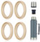 4pcs Silicone Replacement Gaskets Classic for Stanley, Sealing O Ring Washer Parts for Thermos Lid Compatible with Stanley Classic 20oz 1.0 QT 1.5 QT 2 QT 2.5 QT Vacuum Water Bottle Stopper (Grey)