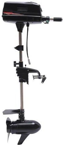 Elektrischer Außenbordmotor 48V 3000rmp Bootsmotor Elektromotor Aussenborder für aufblasbare Boote, Kanus, Fischerboote 2204lbs Schwarz