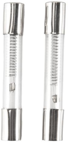 Goufride 2 x 0.65A 5KV Fusible de tubos de Vidrio Axial de 6mm x 40mm para Horno de Microondas