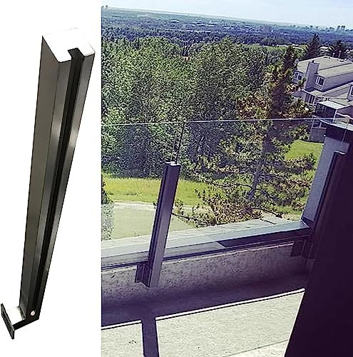 Balaustra per interni in acciaio inox per ringhiera per scale in vetro per villa/hotel/ufficio decorazione scala sistema moderno corrimano con design a fessura