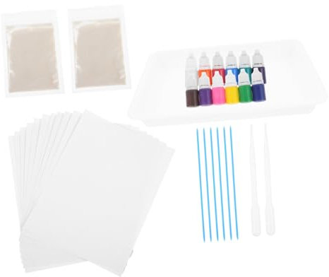 HOMSFOU 1 Satz Aquarellfarben Farben À für Wasser Marmorierung Malerei Kit für Kindergarten und Zuhause Fördert Künstlerische Fähigkeiten und Selbstentfaltung