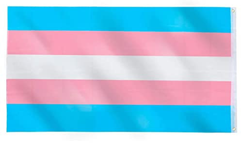 Flag di colore arcobaleno bandiera transgender bandiera di genere orgoglio bandiere LGBT con strisce colorate bianche blu 90x150 cm transgender