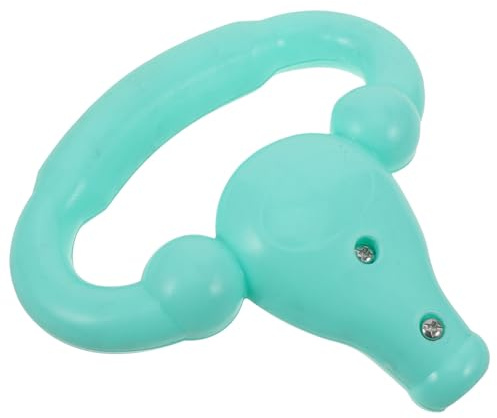 TOBBOMEY Dreirad Schubstange Ersatzgriff aus Robustem Kunststoff Bequemer Soft Griff Einfache Montage Langlebiges Zubehör Kinderwagen und Dreirad Push Handle Wassergrün